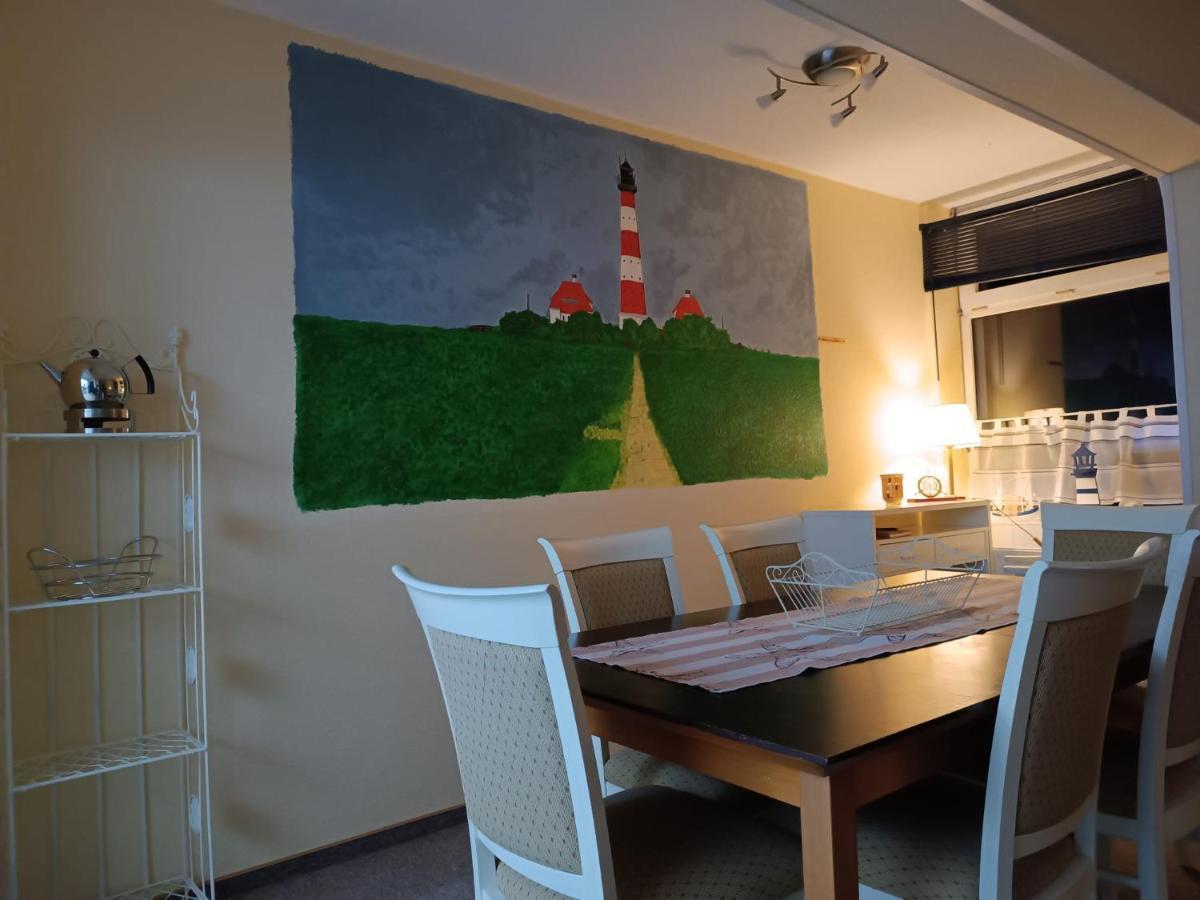 Ferien Wohnung -Leuchtturm Oldenswort Exterior foto
